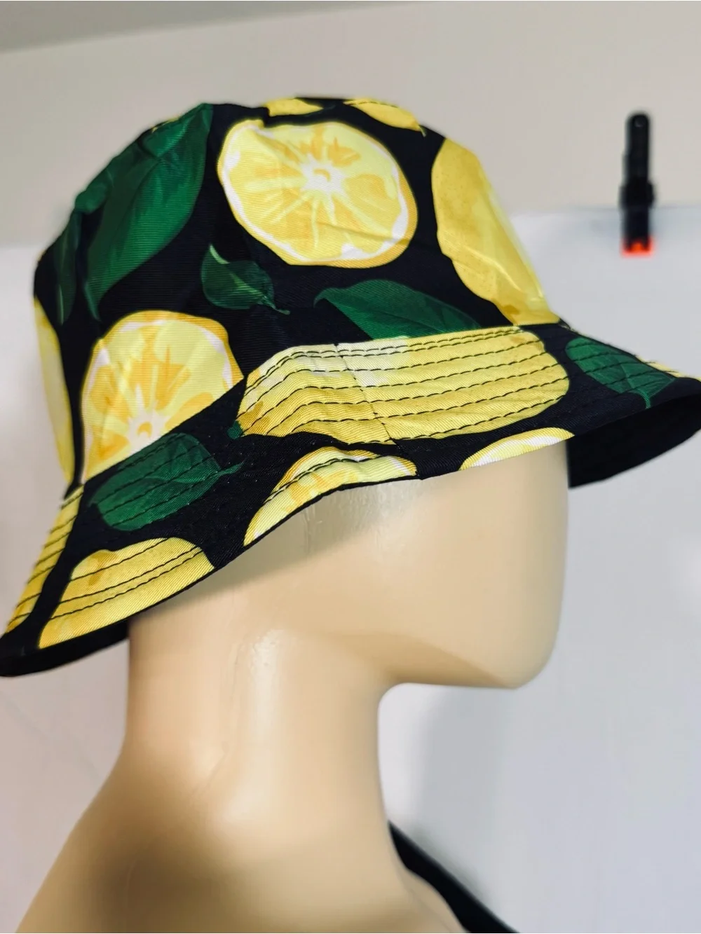 Women’s Lemon Print Bucket Hat - Yellow